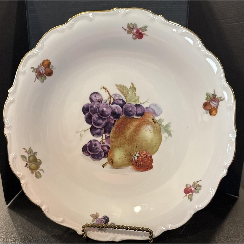 Bavarian Schumann Arzberg Porcelain‎ Fruit Plate Serving Platter 12 Inch Germany